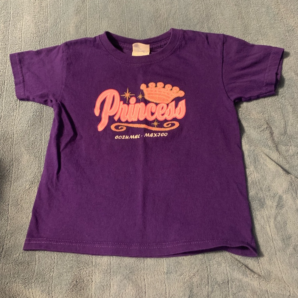 3 for $12! Princess Cozumel Tee Purple Size Small